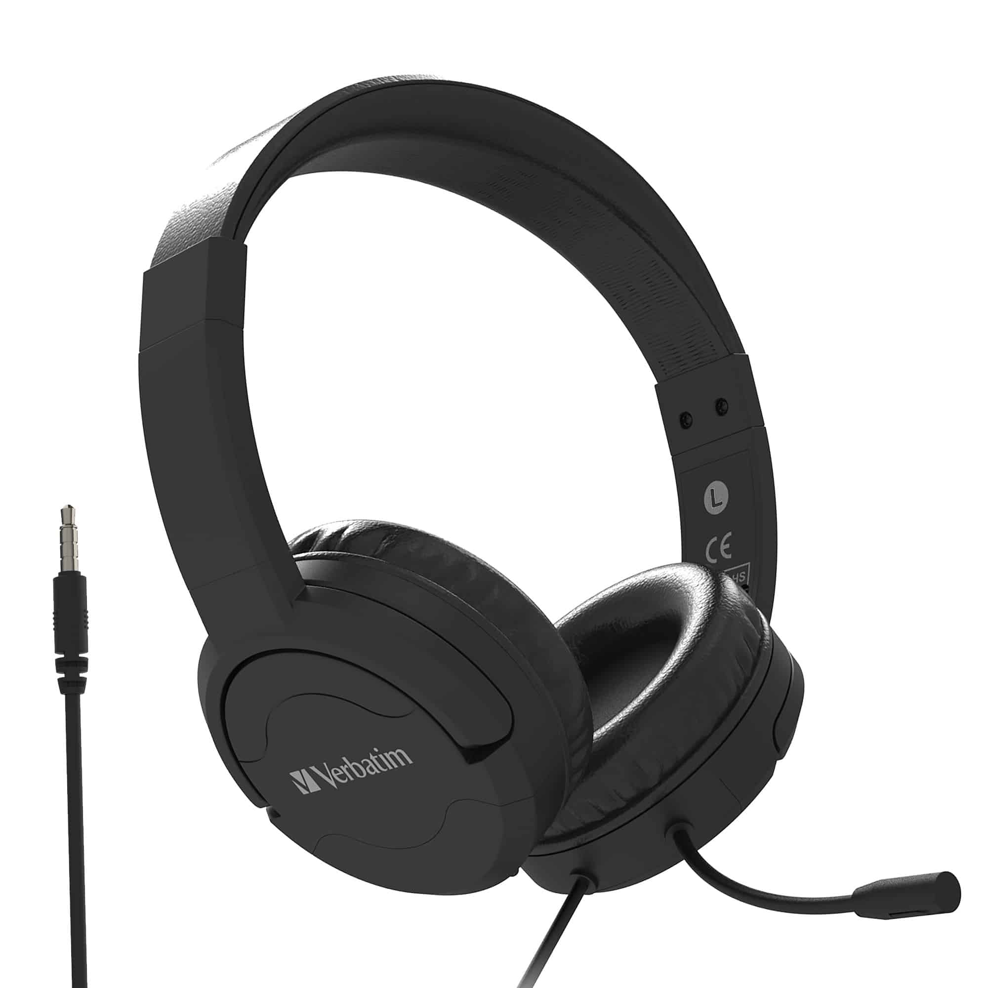 Gaming DesktopVerbatim Verbatim Multimedia Headset with ANC & Noise Cancelling Boom Mic - Black 66706 ETA Jan 25