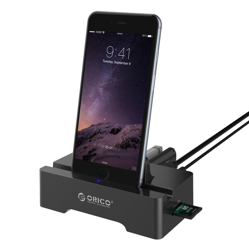 Gaming DesktopORICO 3 Port USB2.0 Docking Station of Cellphone and PAD for SD & TF with 1M USB3.0