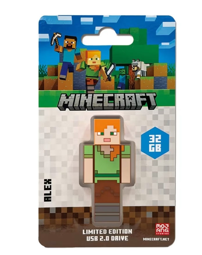 Gaming DesktopVerbatim Minecraft Collector s Edition USB Flash Drive - 32GB - Alex Retail Pack