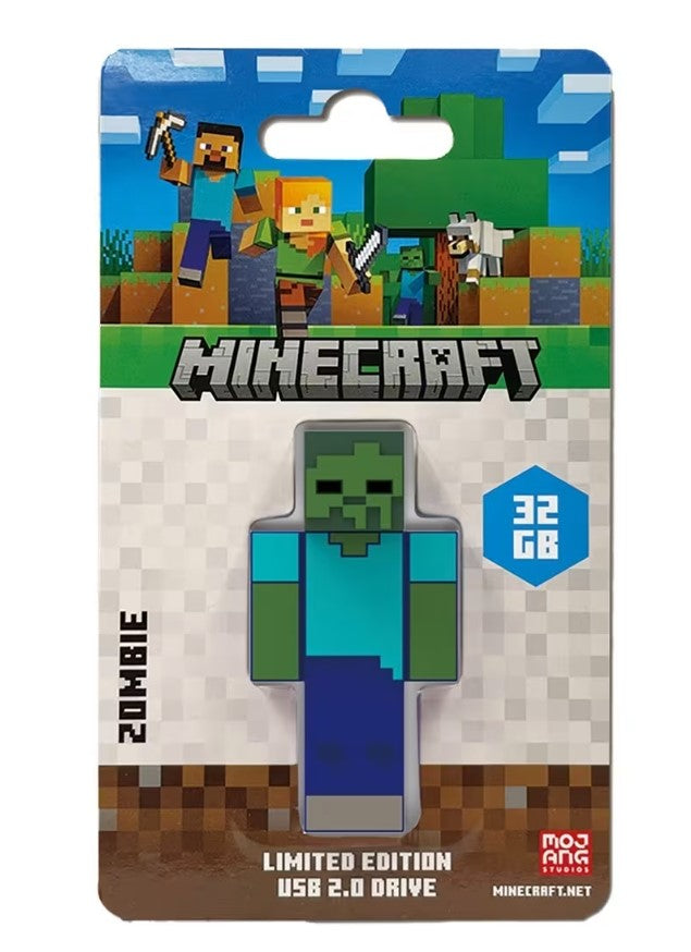 Gaming DesktopVerbatim Minecraft Collector s Edition USB Flash Drive - 32GB - Zombie - Retail
