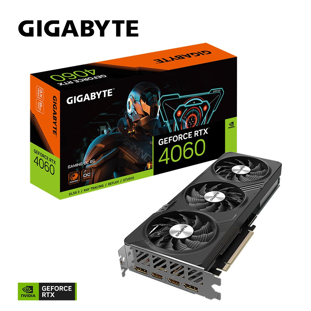 Gaming DesktopGigabyte nVidia GeForce RTX 4060 EAGLE OC-8GD 1.0 GDDR6 Video Card