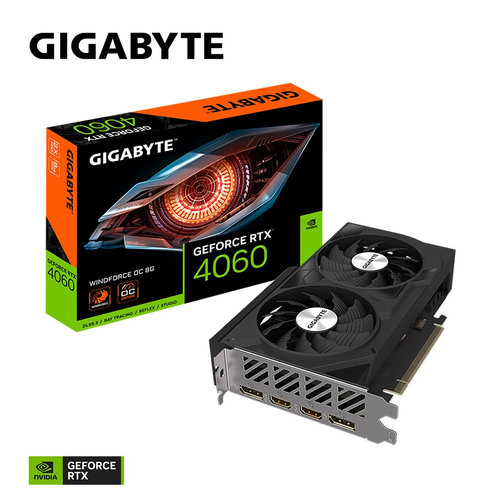 Gaming DesktopGigabyte nVidia GeForce RTX 4060 WF2 OC-8GD 1.0 GDDR6 Video Card