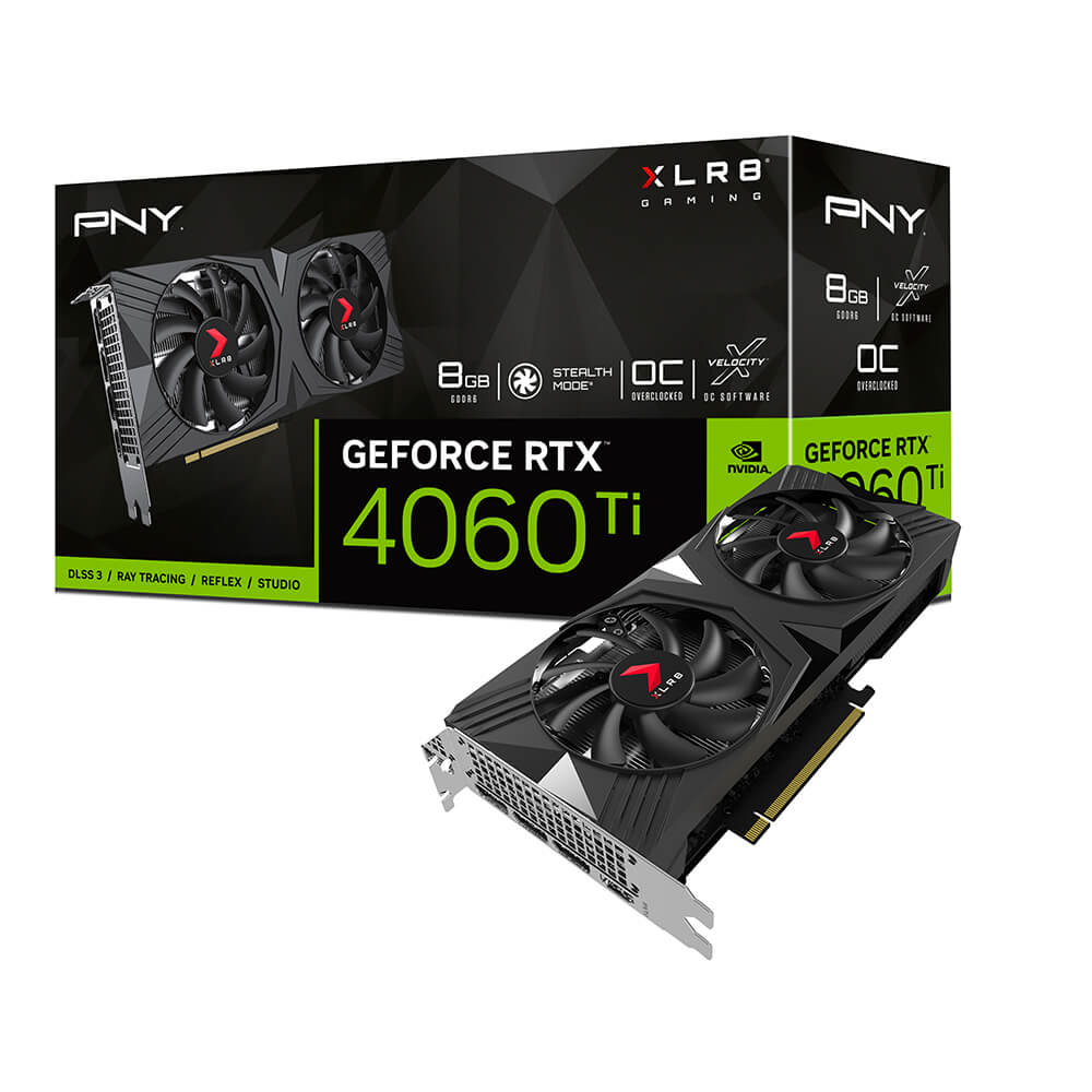 Gaming DesktopPNY GeForce RTX™ 4060 Ti 8GB VERTO™ Dual Fan DLSS 3 -OC Version