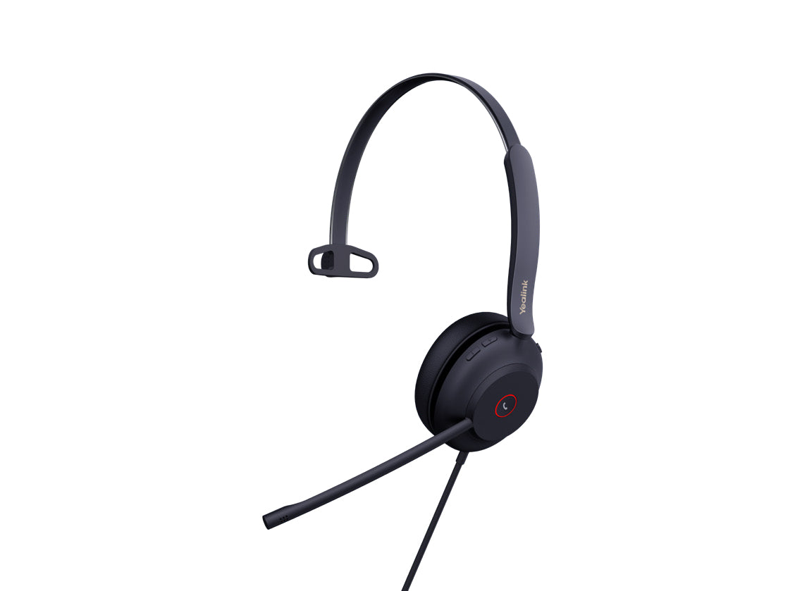 Yealink UH37-MONO-UC headphones/headset Wired Head-band Office/Call center Black