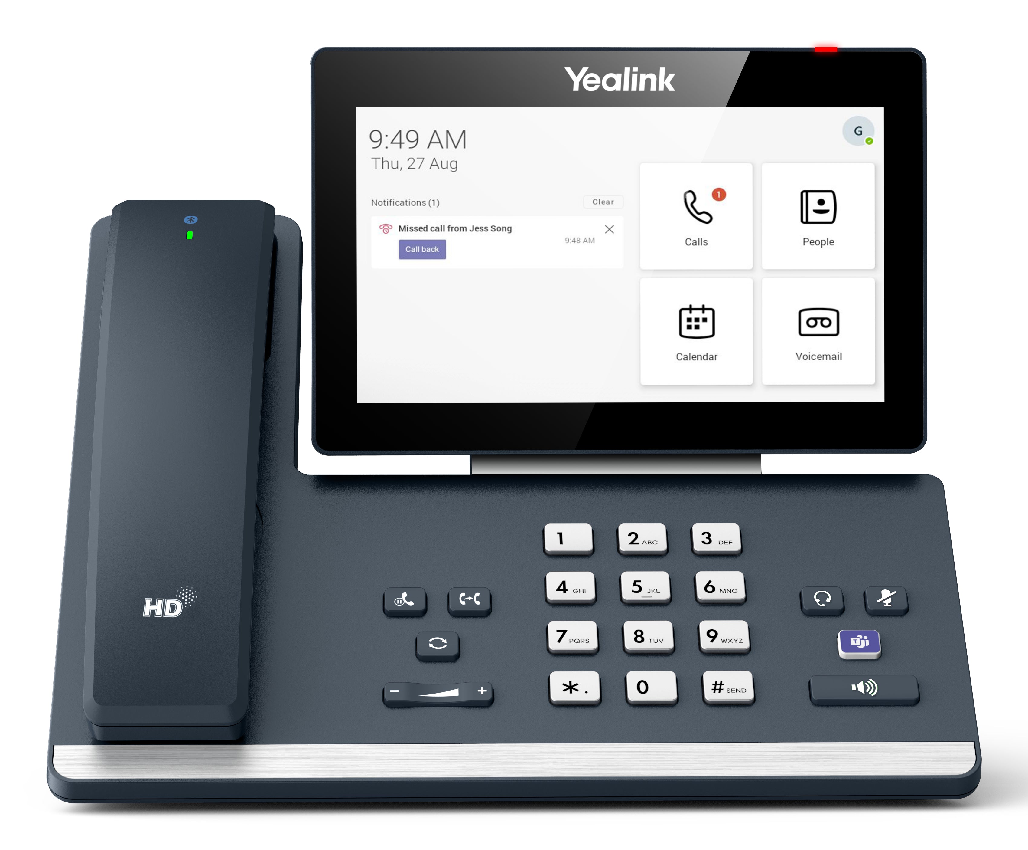 Yealink MP58-WH-TEAMS-E2 IP phone Grey LCD Wi-Fi